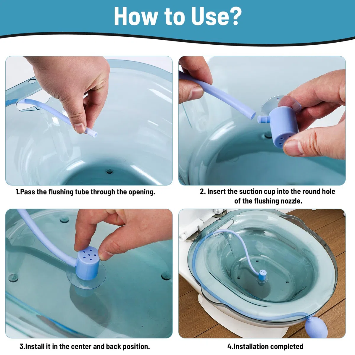 Sitz Baths Siège de toilette pour soins post-partum, personnes âgées, handicapées ou traitement hémorroïdes – atténue les infections, soulage l'inflammation, calme la douleur