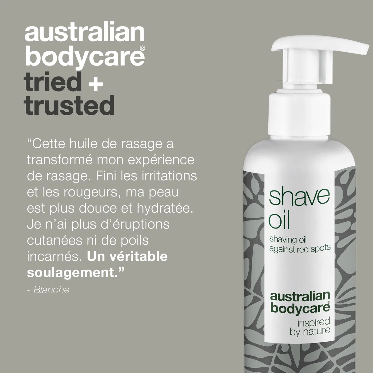 Huile de rasage pour tout le corps (250 ml) - Huile de rasage contre l'irritation, les rougeurs et les boutons de rasage - Résultat : peau lisse, douce, avec moins d'irritation et de rougeurs