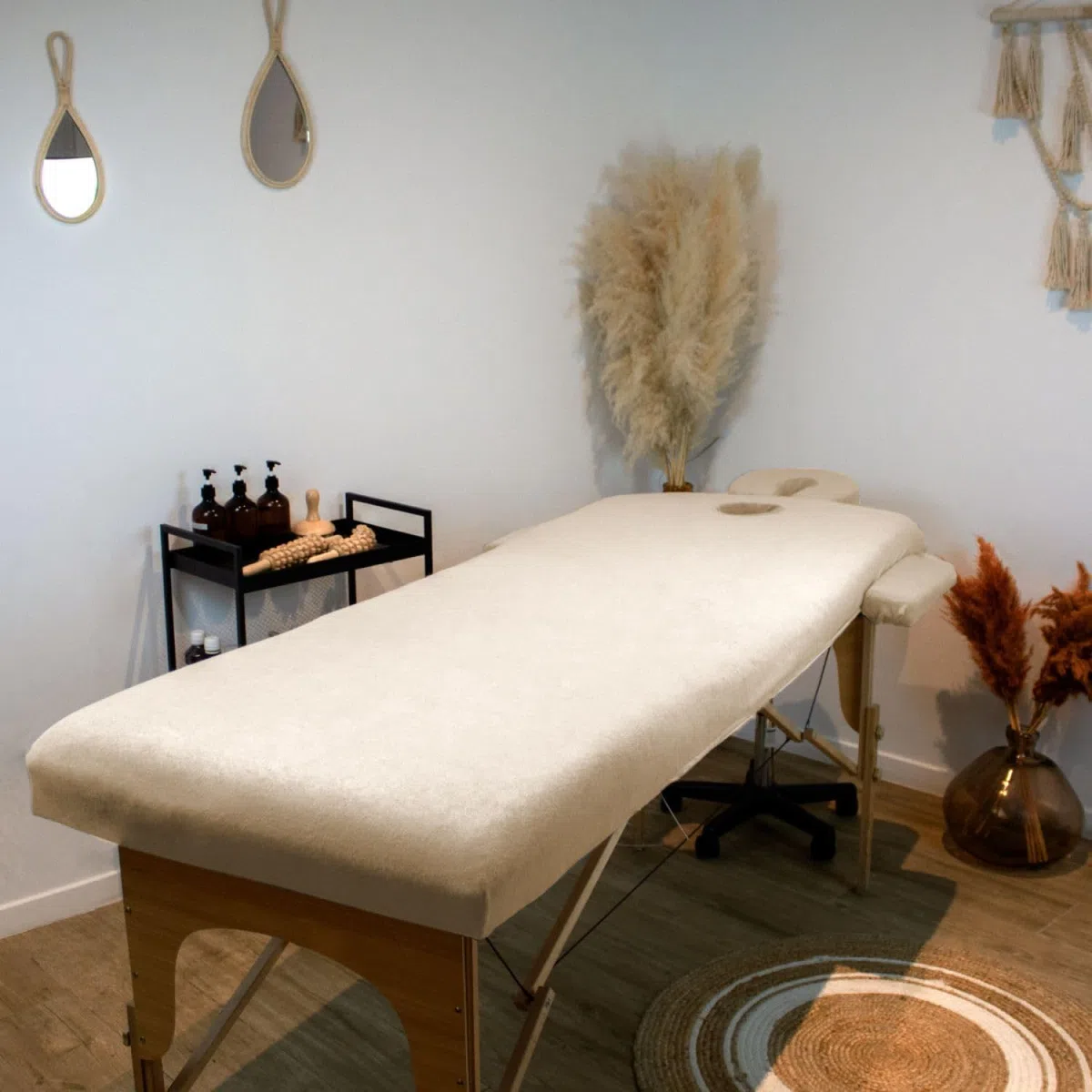 Vivezen - Kit complet de housses pour table de massage - Éponge- Plusieurs coloris