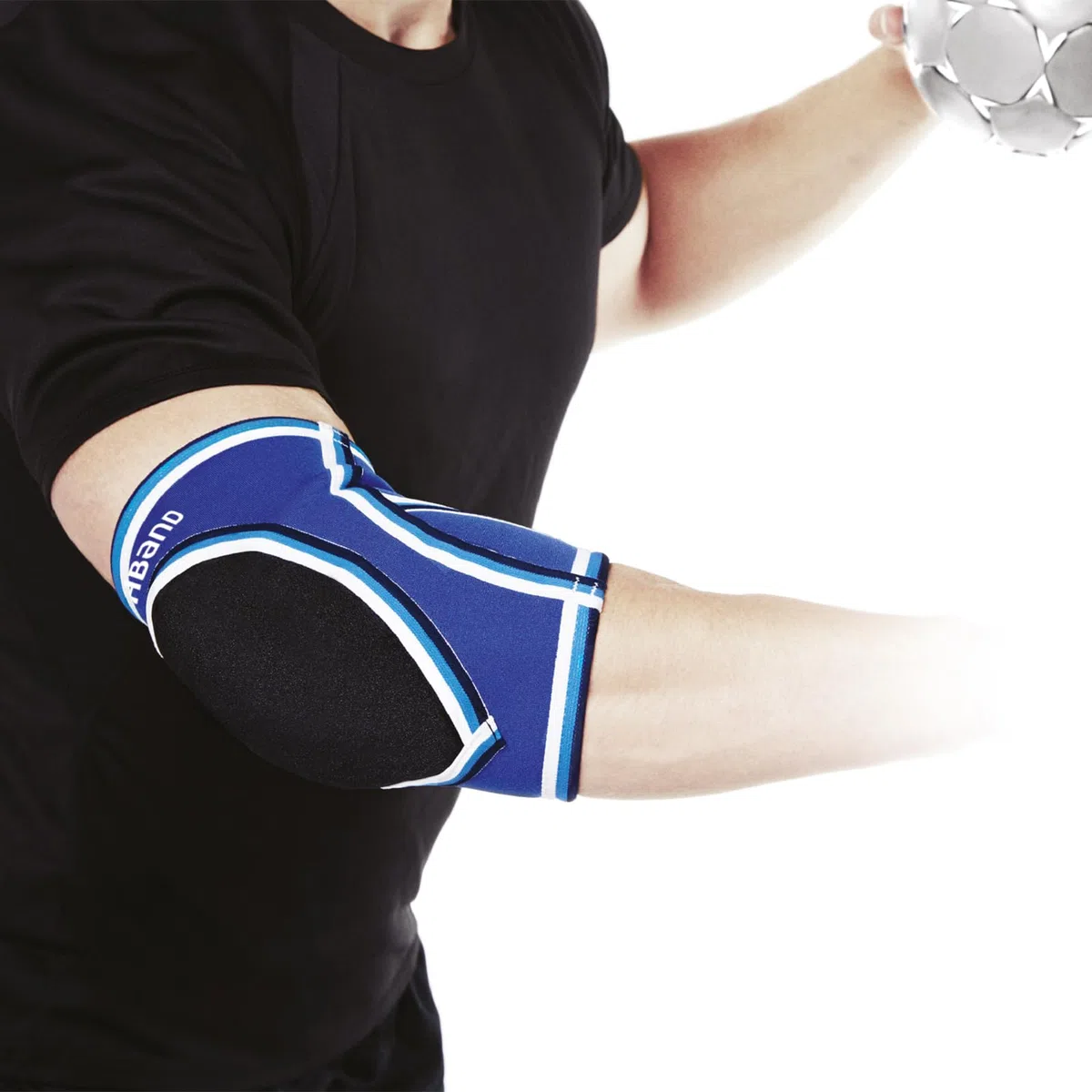Rehband PRN Bandage de coude, 1 pièce, Rembourrage de coude, Rembourrage de Handball, Protection de coude en néoprène pour Le Handball et Le Volleyball