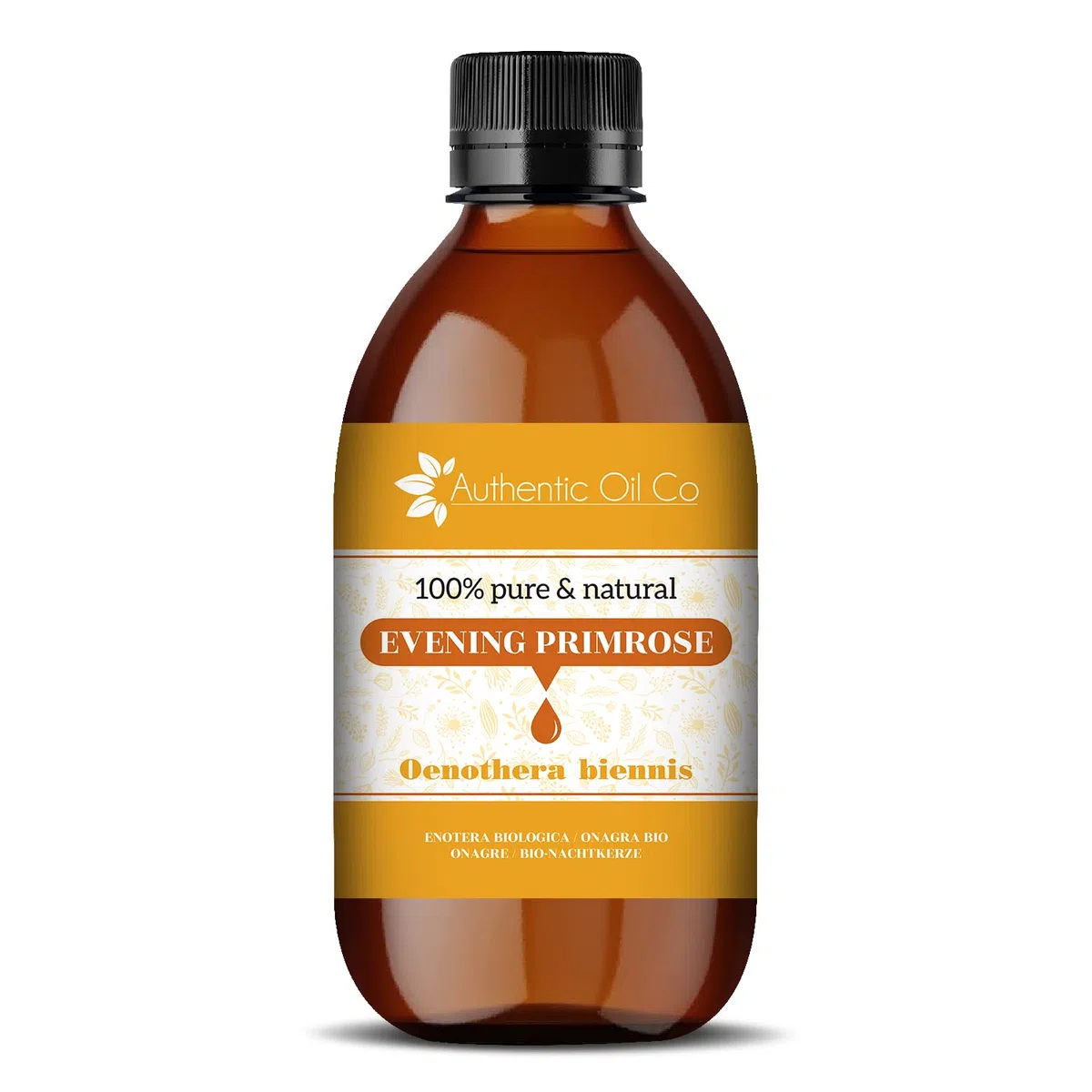 Huile d'onagre vierge pressée à froid 100% pure et naturelle 100 ml