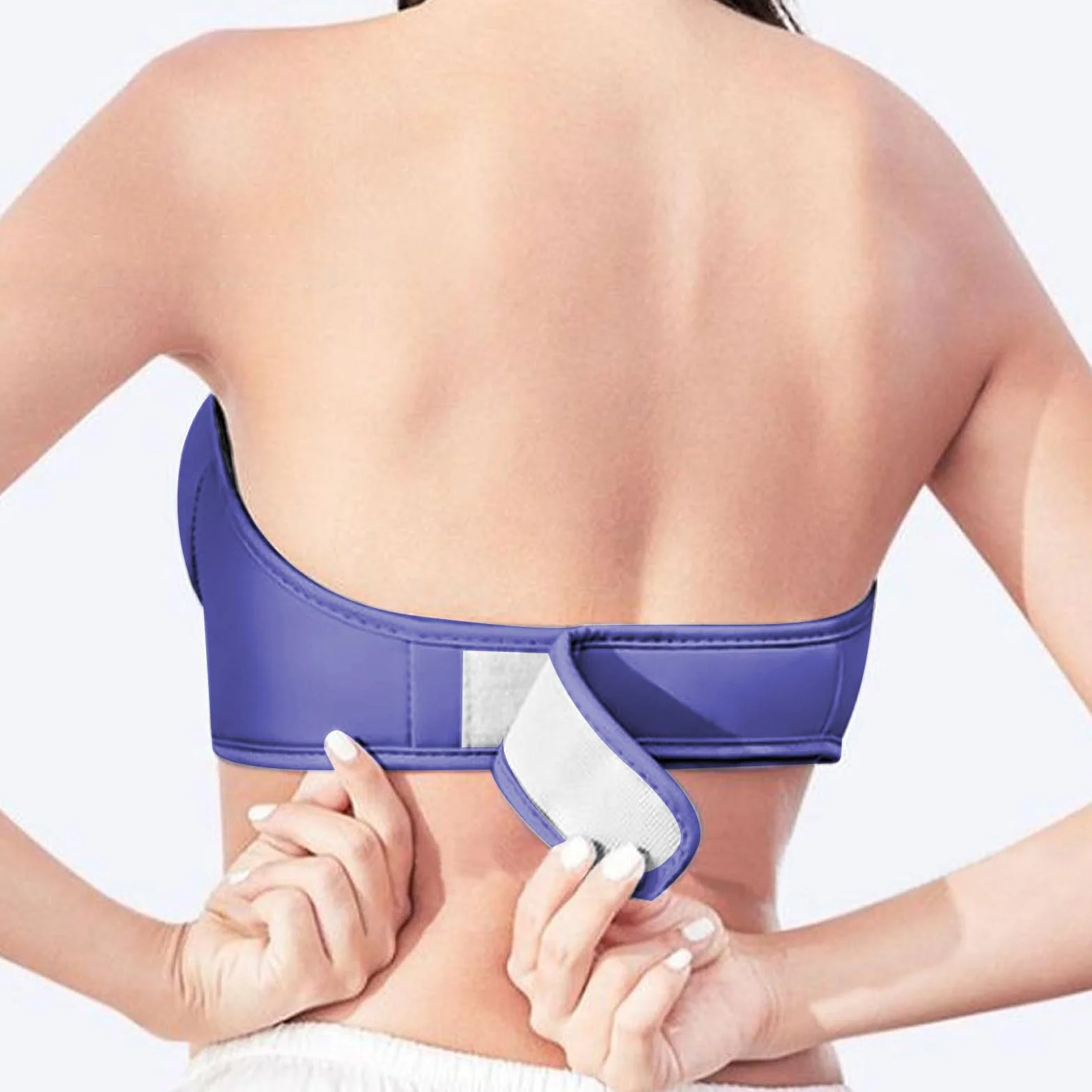 Masseur électrique de poitrine - Appareil de massage de levage des seins - Vibration intelligente de la chaleur - Augmentation des seins contre l'affaissement (rouge)