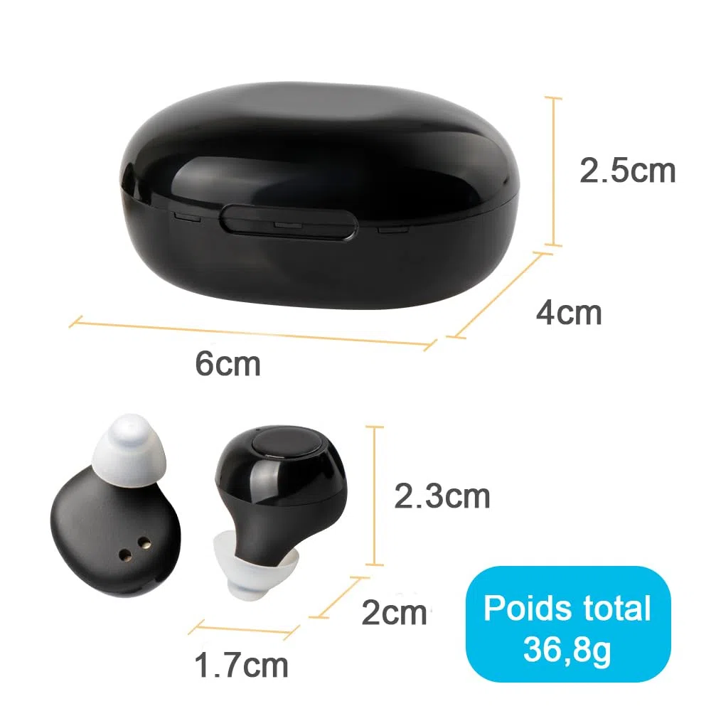 Amplificateur De Son - JINGHAO Rechargeable d'amplificateurs sonores Invisible Avec Portable Boî