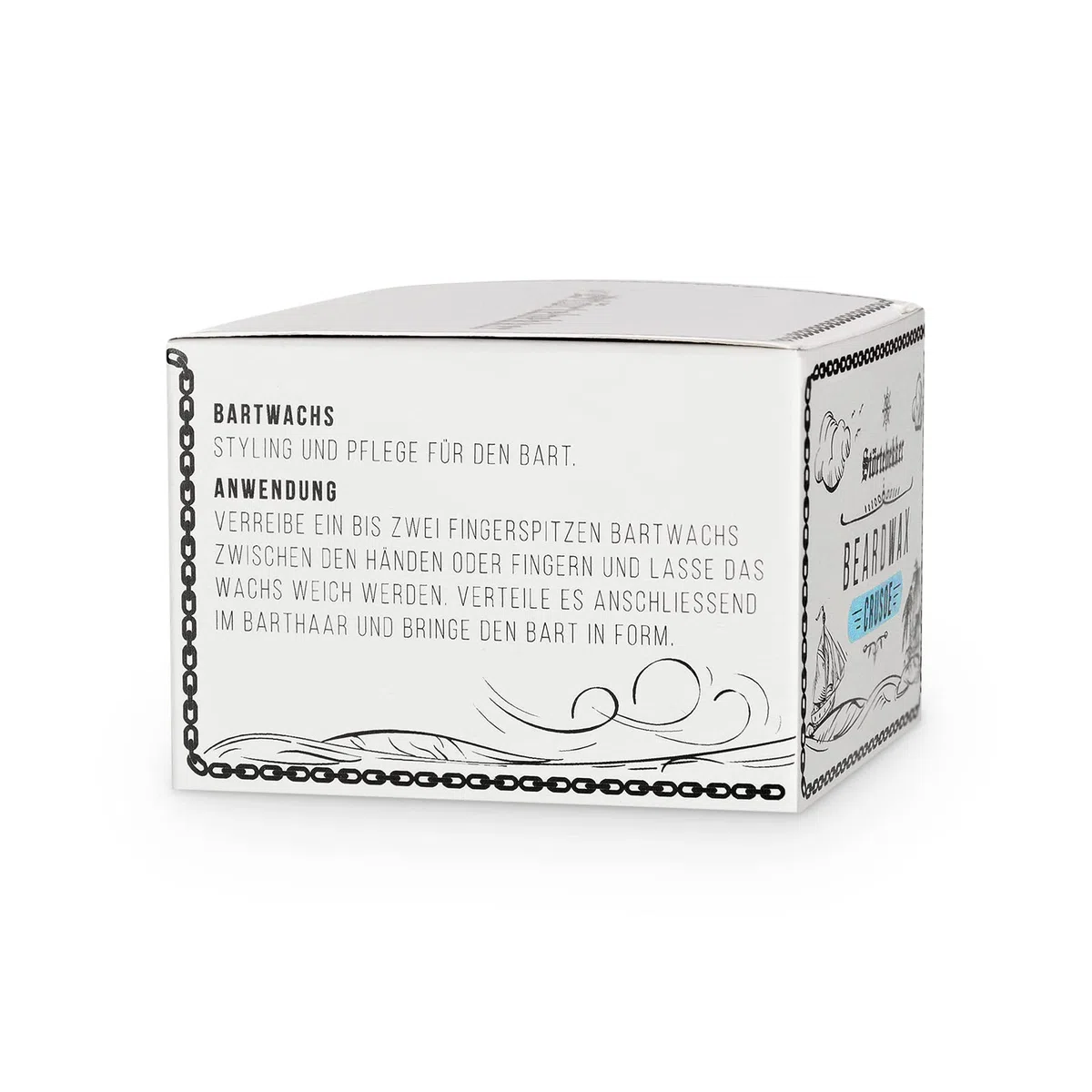 Störtebekker Premium Beard Wax soigne la barbe et la met en forme - Pot de 50ml 100% compostable - Cire à barbe hommes avec parfum agréable - Baume à barbe/Cire à barbe - Soins de la barbe - Made in