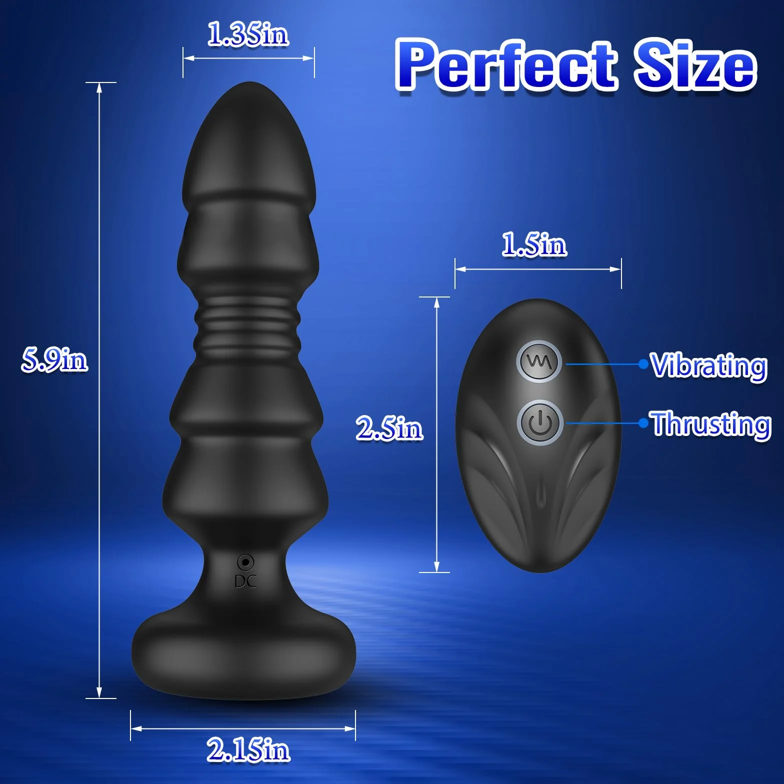 Jouets sexuels à poussée Plugs anaux - Jouets anaux Télécommande APP Plug anal vibrant Vibromasseur point G