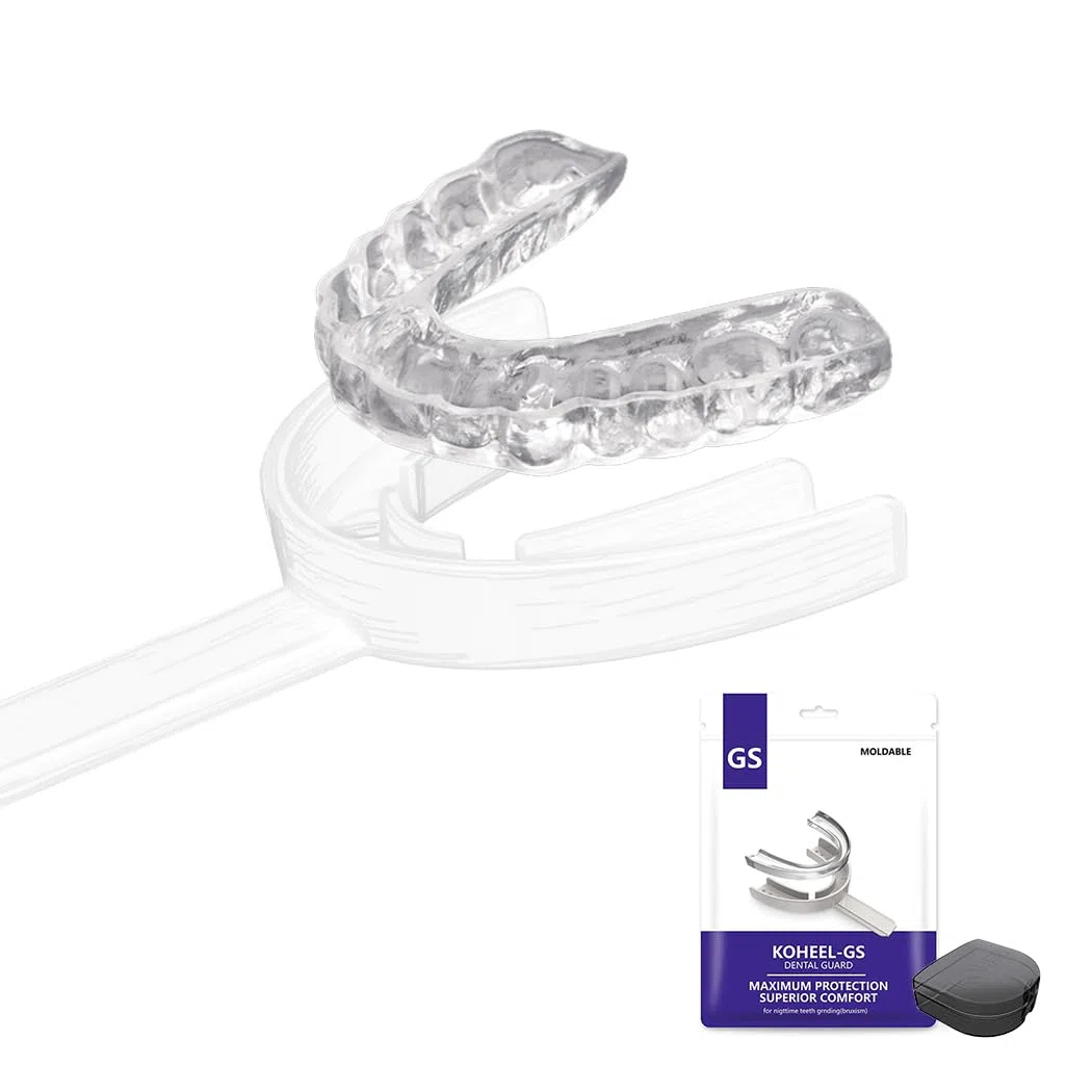 KOHEEL GS Gouttière Dentaire Thermoformable pour Bruxisme, Protège-Dents de Nuit Anti-Grincement et Serrement de Dents, Lot de 5 (Blanc Grand)