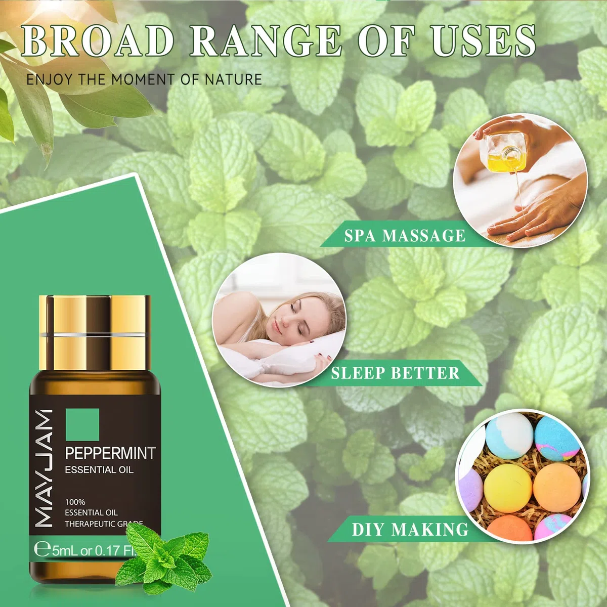 MAYJAM Kit Huiles Essentielles 35 x 5ml, Huile Essentielle pour Diffuseur, Naturelle Pure Huile de Lavande, Eucalyptus, Menthe Poivrée, Vanille, Citron, Rose, Citronnelle,Tee Tree, Santal, Cèdre