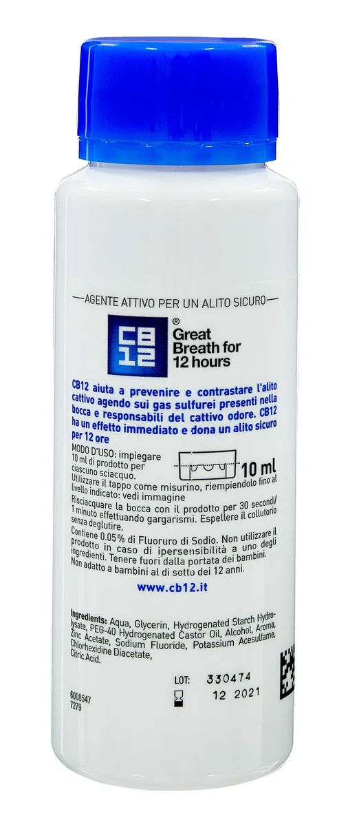 CB12 Renforcement de la dentition 250ML PACK DE 3 Menthe / Menthol Bain de bouche