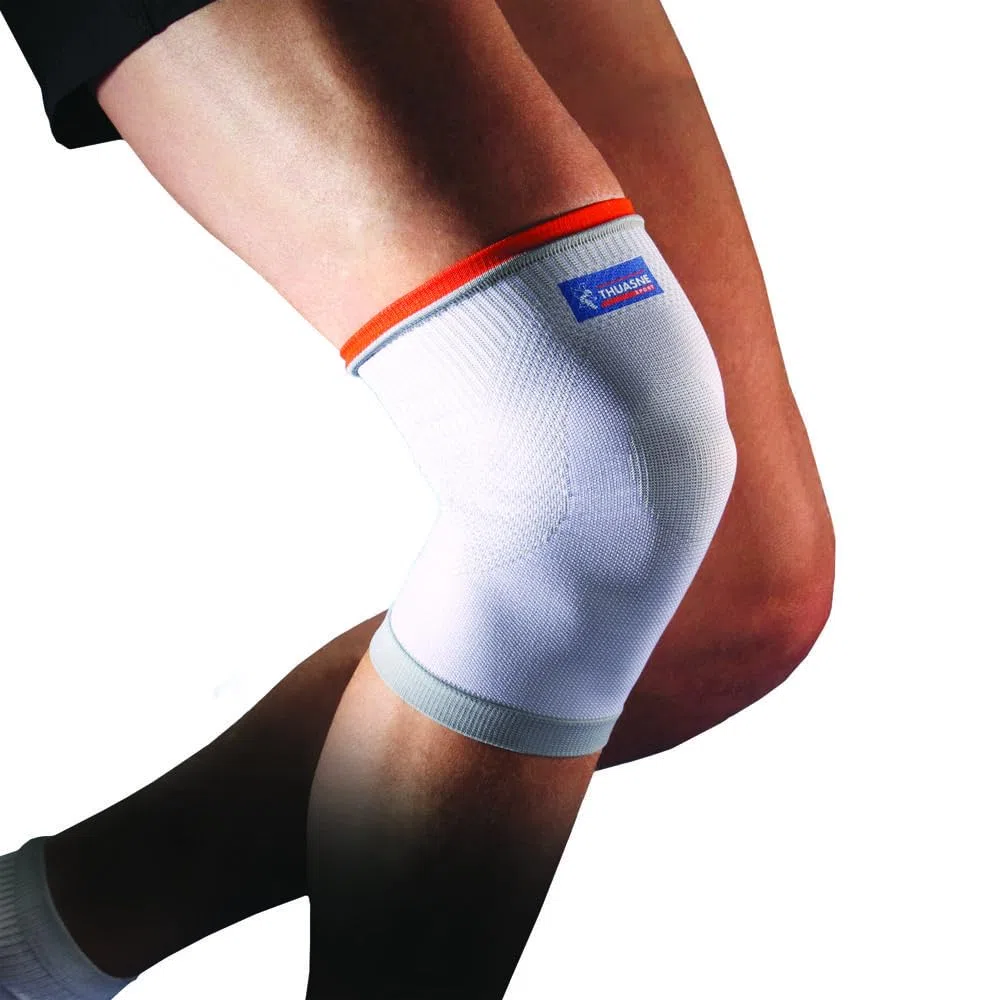 Thuasne Sport - Genouillère de Maintien - Genou Douloureux, Reprise d'Activités Sportives - Tricot Compressif - Indice de Maintien 1/3 - Dispositif Médical CE - Taille XL
