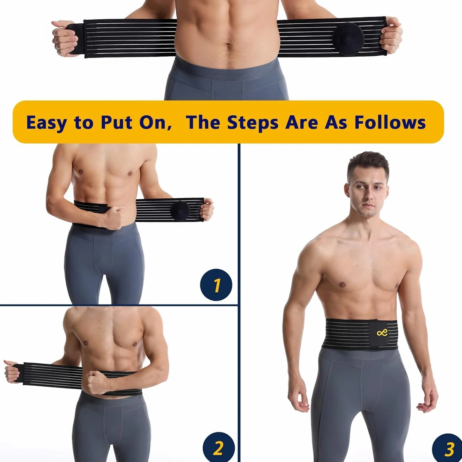 Ceinture Pour Hernie Ombilicale Pour Hommes Et Femmes - Ceinture De soutien Abdominal Avec Coussin De Compression - Aide Chirurgicale Pour Hernie Ombilicale