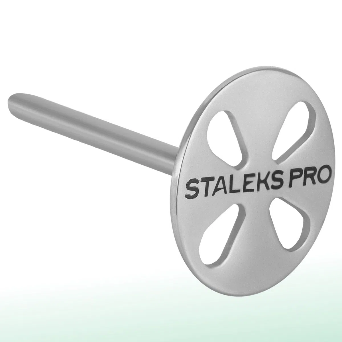 Staleks Pododisc EXPERT Disque de pédicure en acier inoxydable rallongé + 5 tampons adhésifs jetables 180 g Diamètre 25 mm