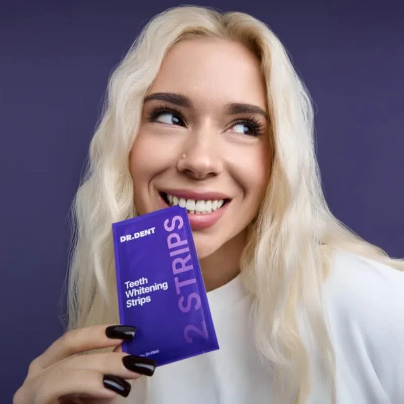 DrDent PURPLE WHITENING STRIPS(1 pièce - 42 pièces)