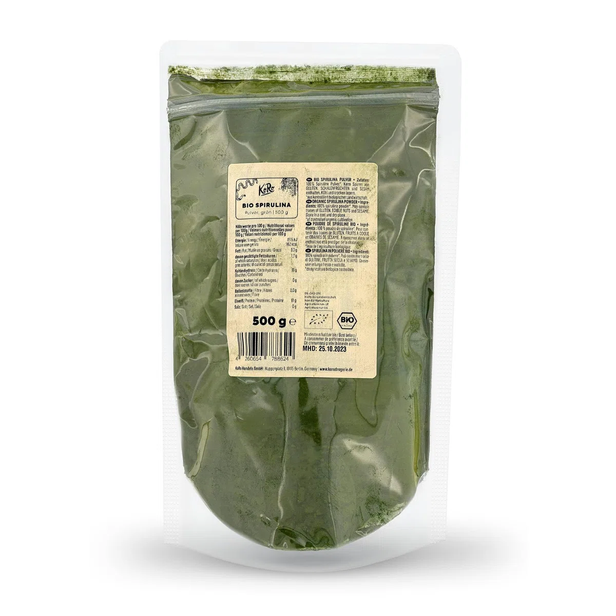KoRo - Spiruline en poudre bio 500 g