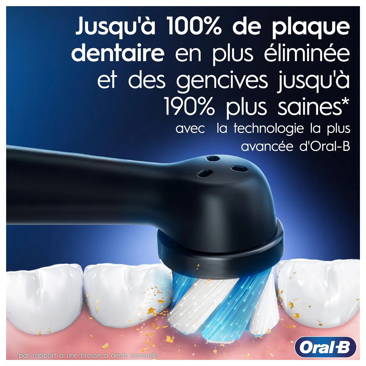 Oral-B iO 7 Duo Brosses À Dents Électriques Noire Et Blanche, Le Capteur De Pression Pour Protéger Les Gencives, Lot De 2 Manches, Des Accessoires, 2 Brossettes Rondes, 1 Chargeur, 1 Étui De Voyage