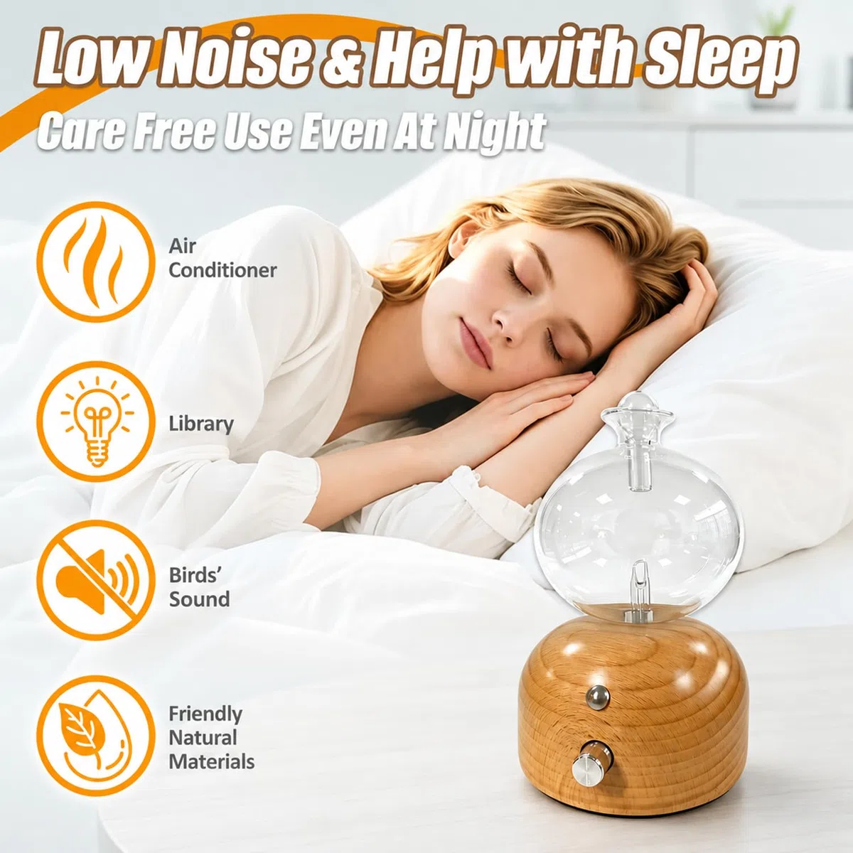 Diffuseur Huiles Essentielles sans Eau, Nébuliseur Aromathérapie Diffuseur d’Huile Essentielle par Nébulisation Diffuseur Parfum sans Fil Rechargeable pour Salon et Yoga