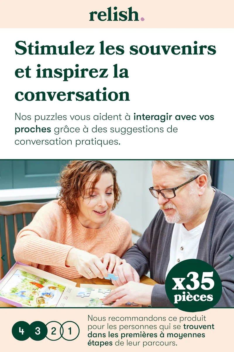 Relish ‘Steam Train’ Puzzle 35 Pièces : Activités Adaptées aux Seniors Atteints de Démence ou d’Alzheimer