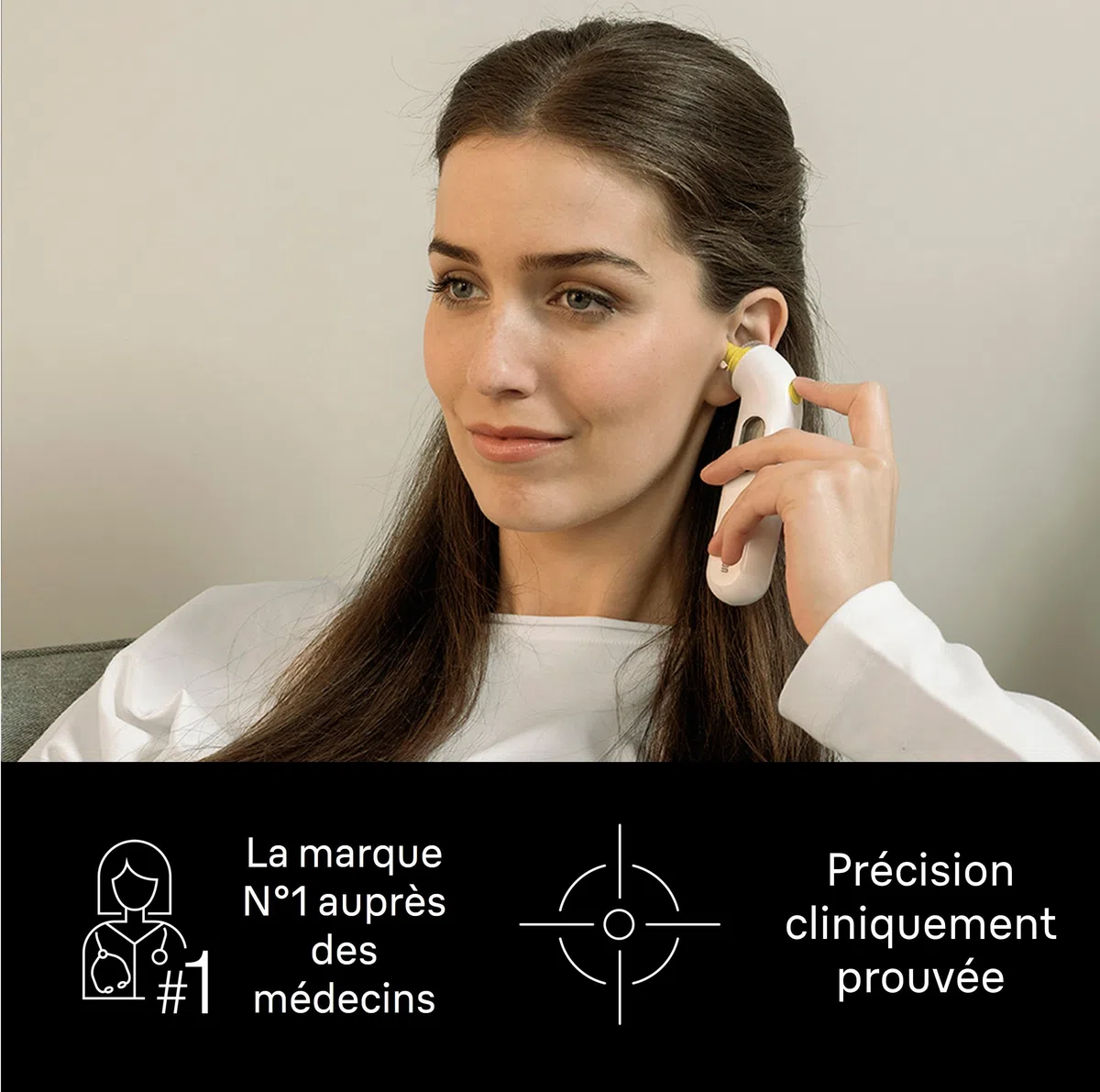 Braun ThermoScan 3 Thermomètre auriculaire | Mesure rapide en 1 seconde | Indicateur sonore de fièvre | Convient aux bébés et aux nourrissons | Marque #1 auprès des médecins(1) | IRT3030