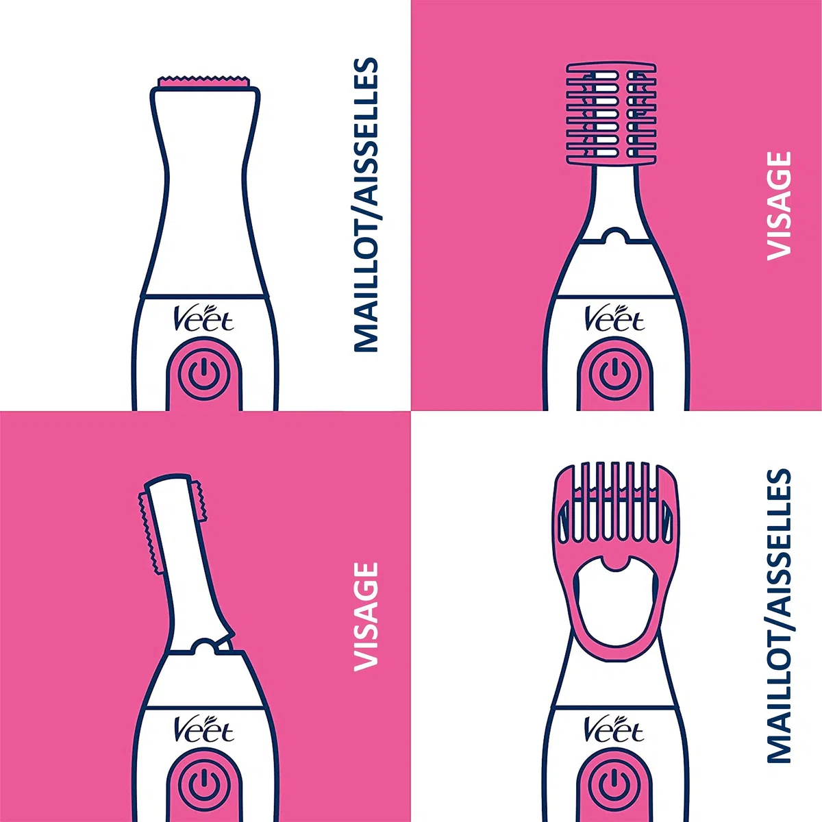 Veet Rasoir Sensitive Precision Beauty Styler - Le rasoir