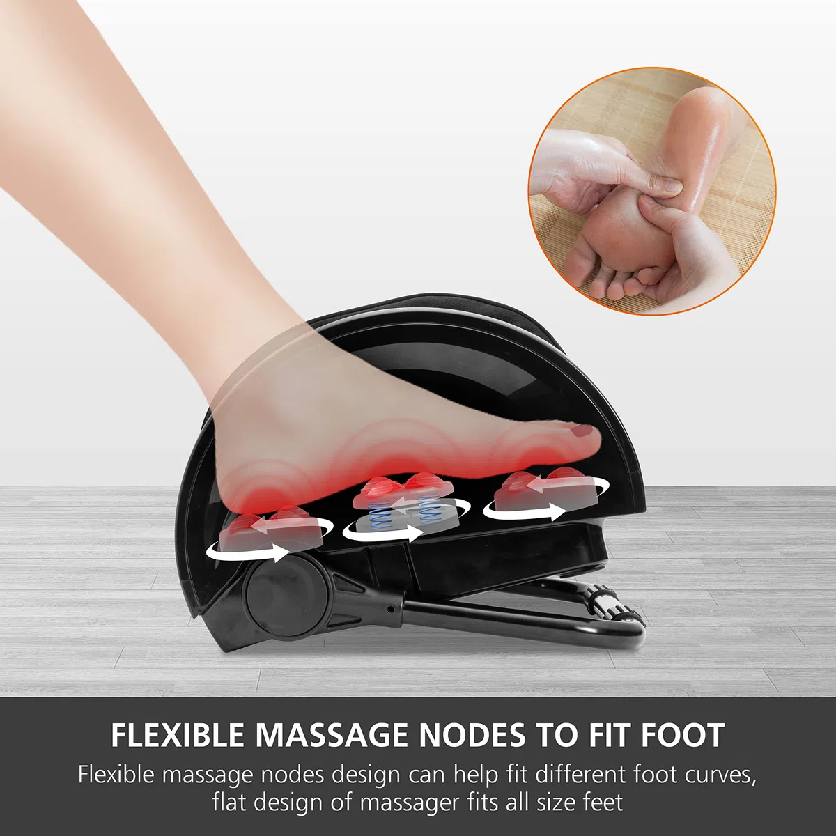 Snailax Appareil De Massage De Pieds Avec Chaleur, Masseur Pieds Shiatsu, Massage Par Pétrissage Pour Pieds/Mollets/Chevilles/Jambes, Améliorer Fatigue et Fasciite Plantaire,Cadeau Femme Homme Noël
