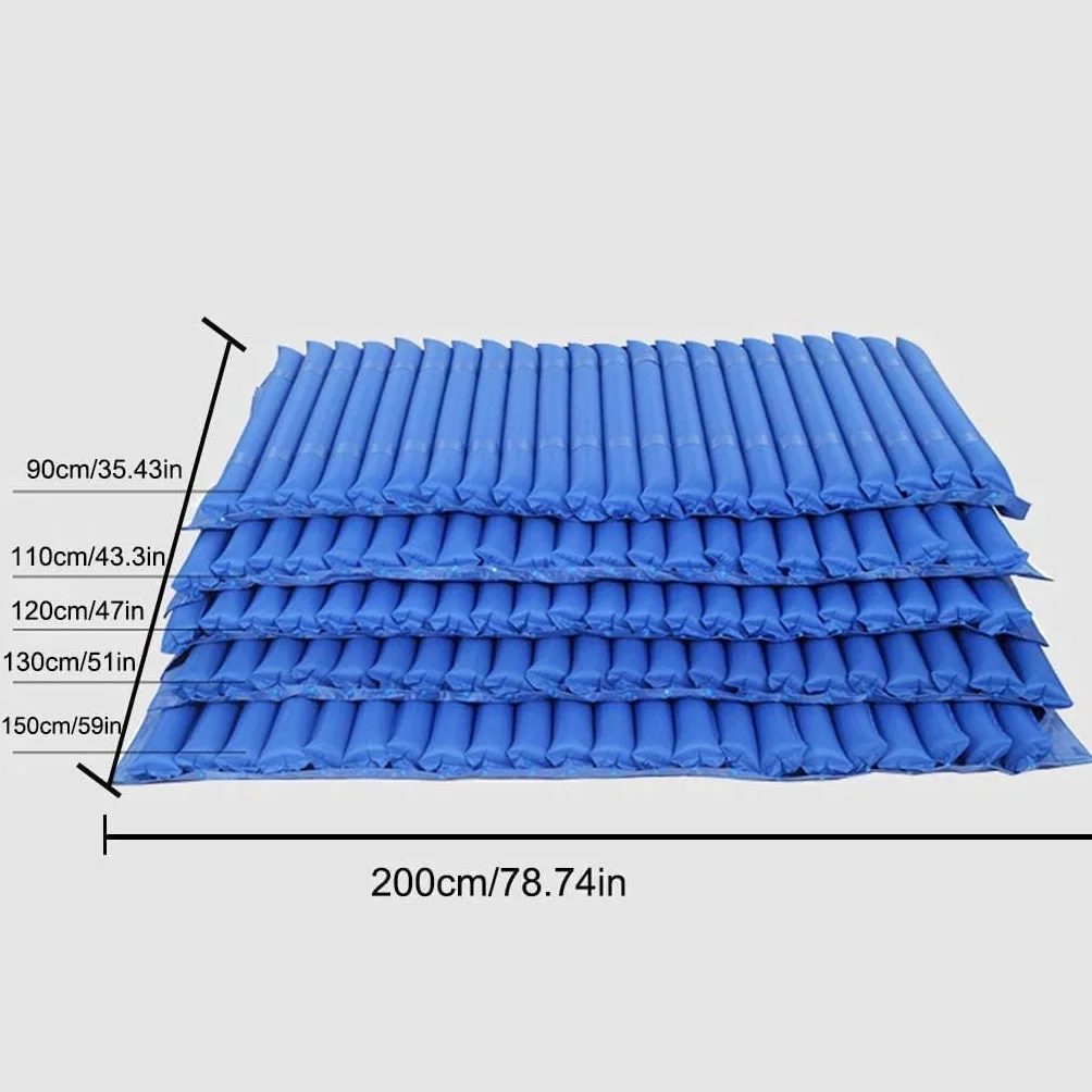 Matelas Anti-escarres, Matelas à Pression d'air alternée avec Pompe, prévention des escarres et Matelas pneumatique au lit, surmatelas à soulagement de la Pression,150cm Width