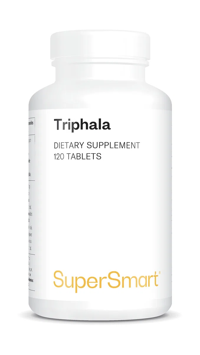 Triphala – Santé du Foie et Détox Intestinale - Complément Alimentaire Ayurvédique – Antioxydant Naturel en Comprimés – Detox foie et intestin - 120 comprimés – SuperSmart