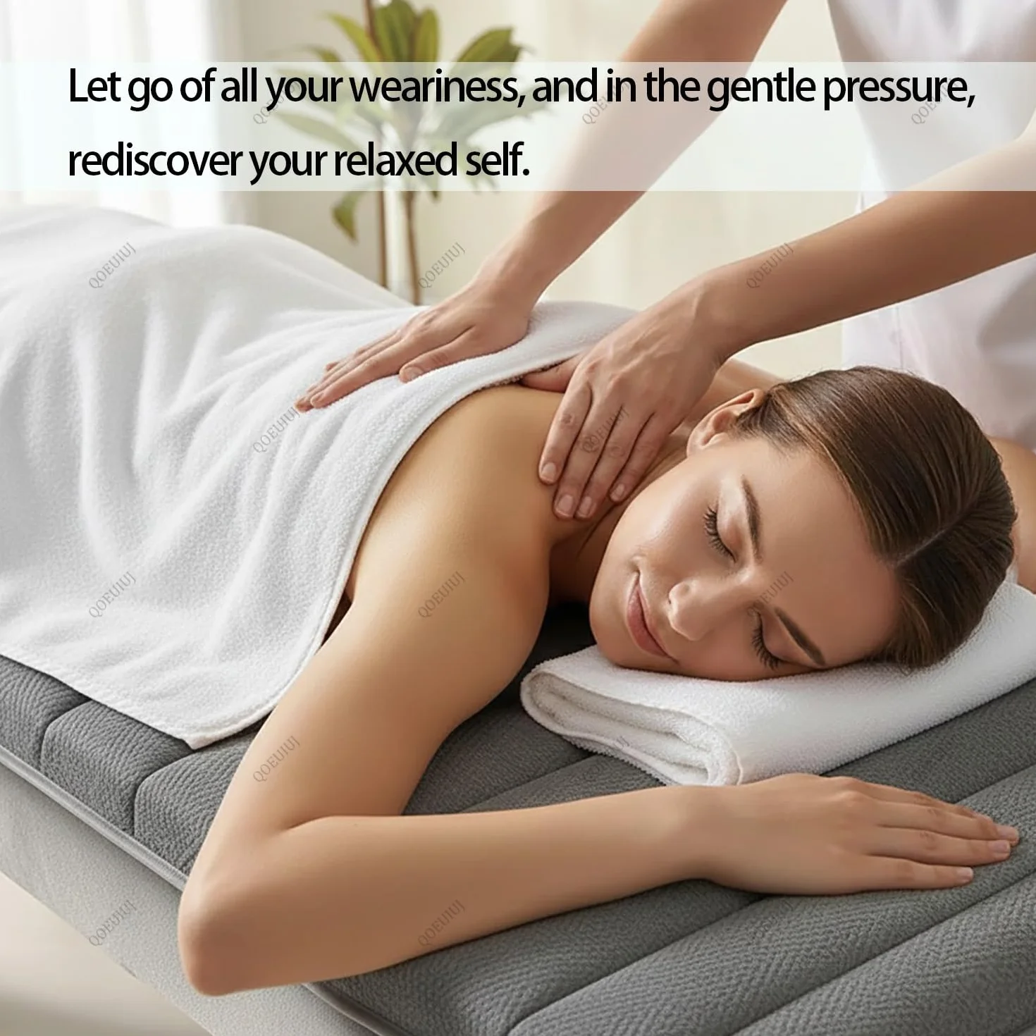 Surmatelas Table de Massage avec Trou Visage - Matelas Esthétique Épais Confort (Latex + Mousse), Tapis de Lit Cosmétique avec Élastiques de Maintien pour Salon de Beauté(Gris,180x60x5cm)