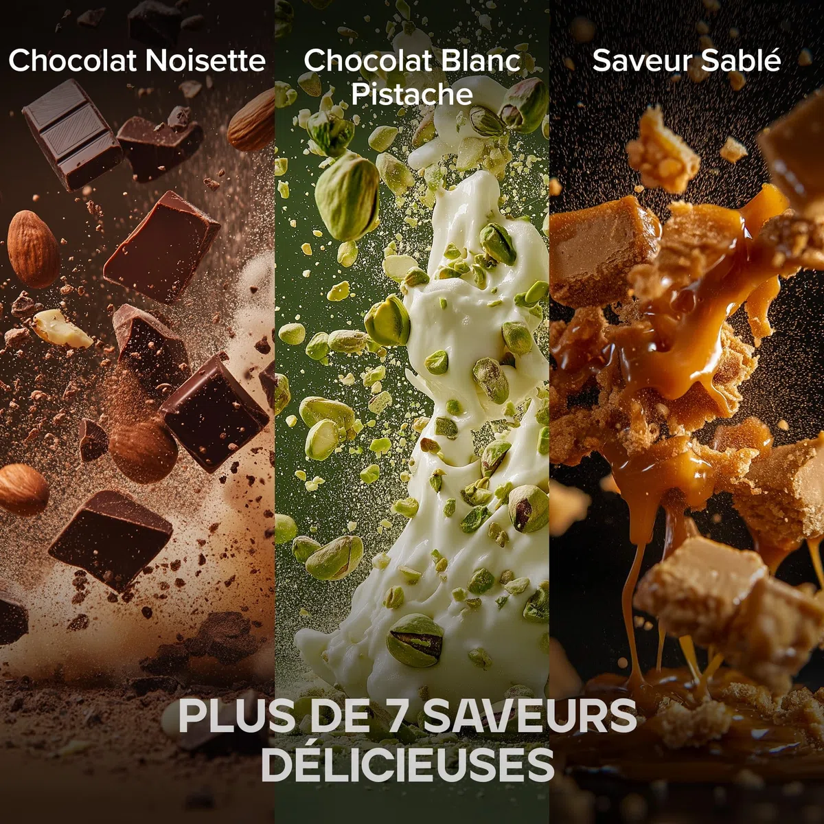 Bulk Macro Munch Barre Protéinée | Chocolat Noisette | 12 x 62g | 20g de protéines par barre | Faible en sucre | Riche en fibres | Texture à trois couches | Idéale à emporter