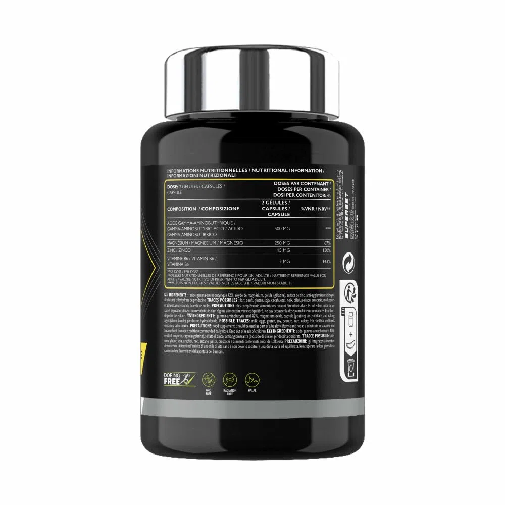 Superset Nutrition | Zmb Xtreme (90 Caps) | ZMB | Complexe de zinc, magnésium et B6 enrichi en GABA