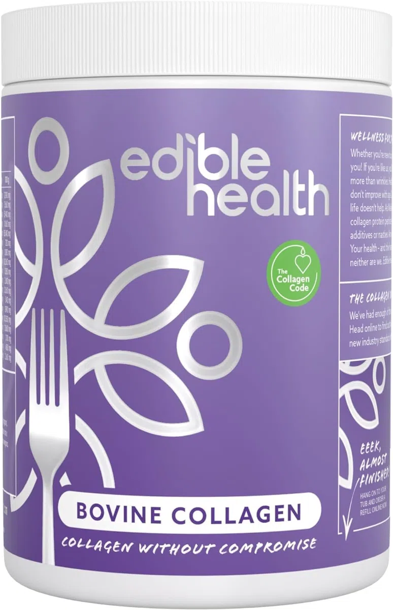 Edible Health Collagène Hydrolysé 400g, Types 1 & 3 Peptides avec 18 Acides Aminés pour Peau Cheveux Ongles Os Articulations, Paleo Keto Casher Halal