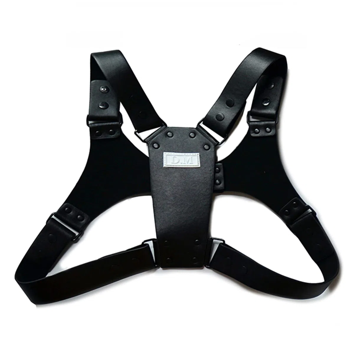 Harnais en Cuir pour Homme avec Bretelles Réglables Demi Harnais Ceinture De Poitrine Boucles D'Intérêt Gay Clubwear Costume Muscle Sling