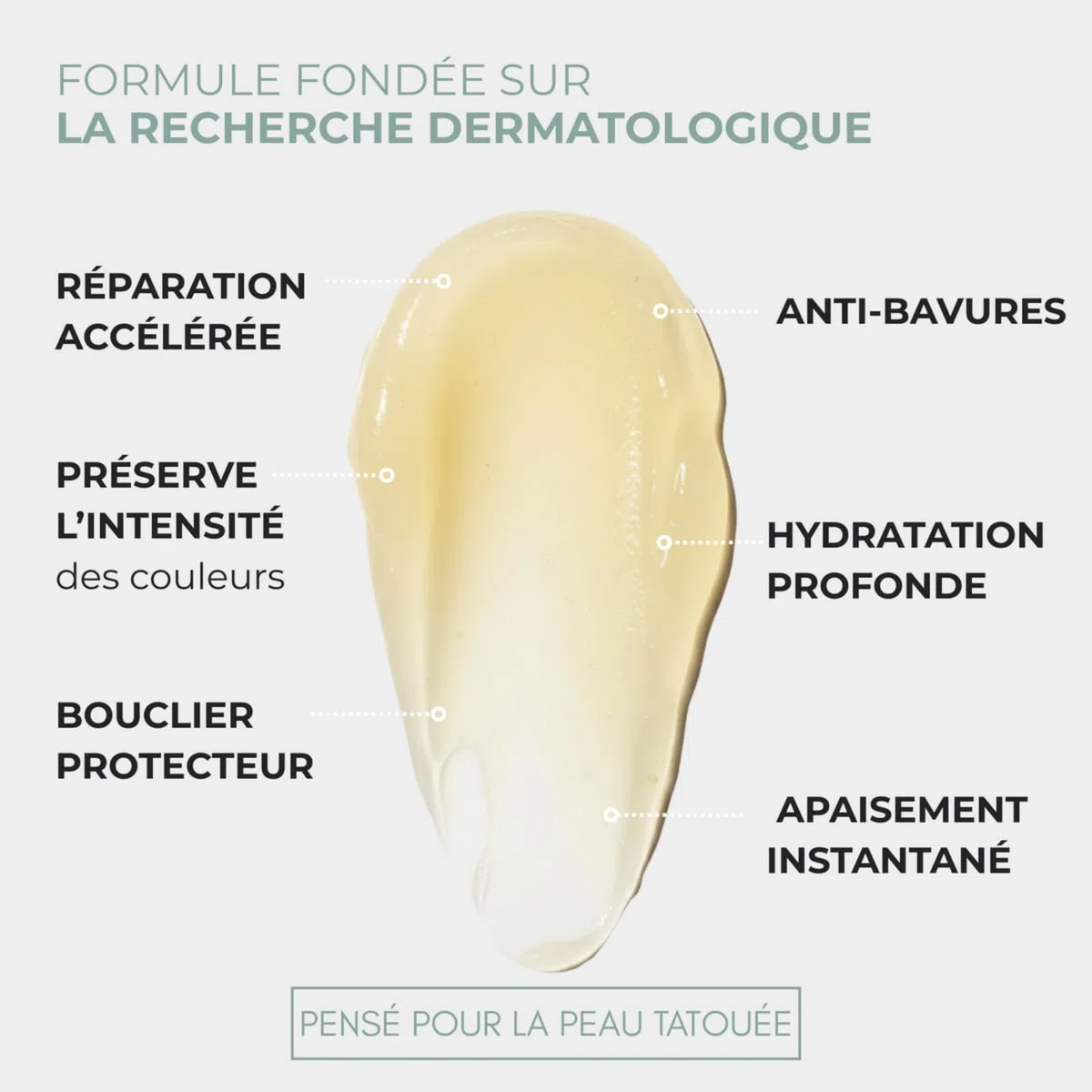 Baume Réparateur Tatouage,Crème de Soin pour Tatouage,Baume Hydratant Naturel,Soin Cicatrisant Accéléré,Améliore la Couleur,Non Grasse,Crème Professionnelle pour Tatouages Neufs et Anciens