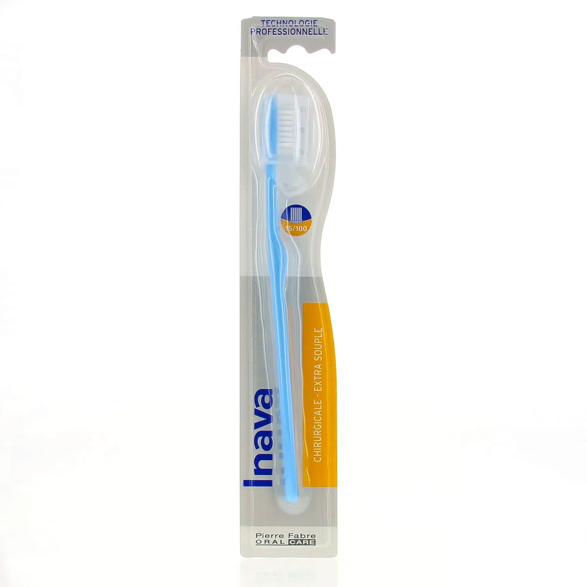 Inava Brosse à dents chirurgicale, 15/100 lot de 4 Multicolore