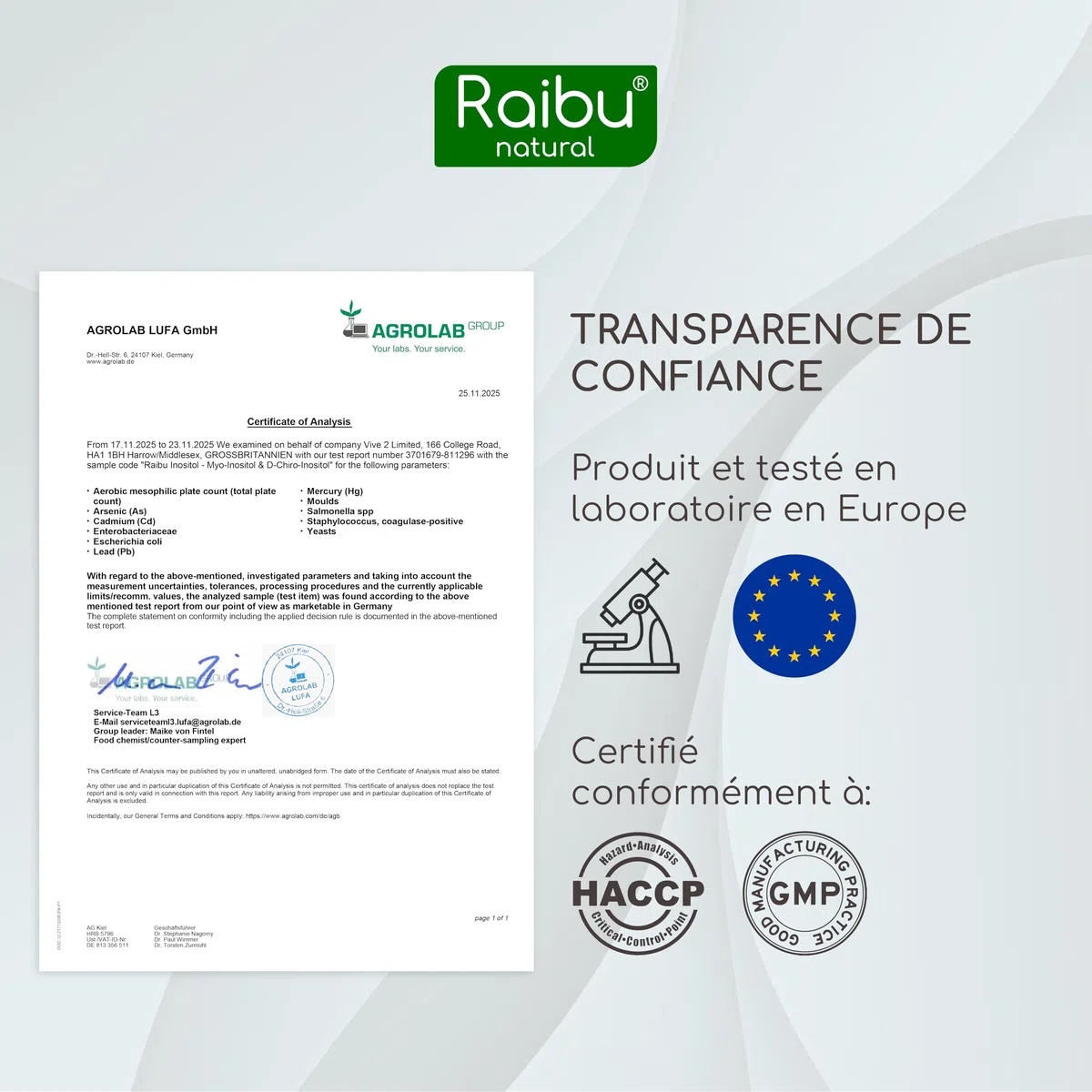 Inositol, Myo Inositol & D-Chiro, 150 Gélules - SOPK & Équilibre Féminin, Avec Vitamine B6, Acide Folique et Chrome - Naturel, Sans Additifs et Végan - Raibu