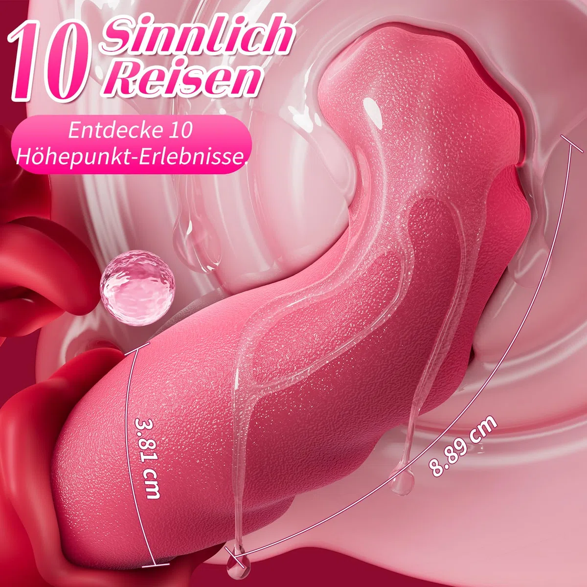 Jouets sexuels à vibromasseurs de langue pour femmes – Avec 10 modes de léchage pour le clitoris et 10 modes de vibration de balançoire, vibration pour femmes avec stimulateur du point G et clitoridie