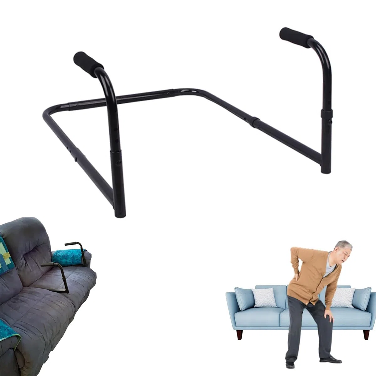 Barre d'aide à la mobilité, poignées de canapé réglables en hauteur pour personnes âgées, aide à se lever sans effort du canapé ou de la chaise