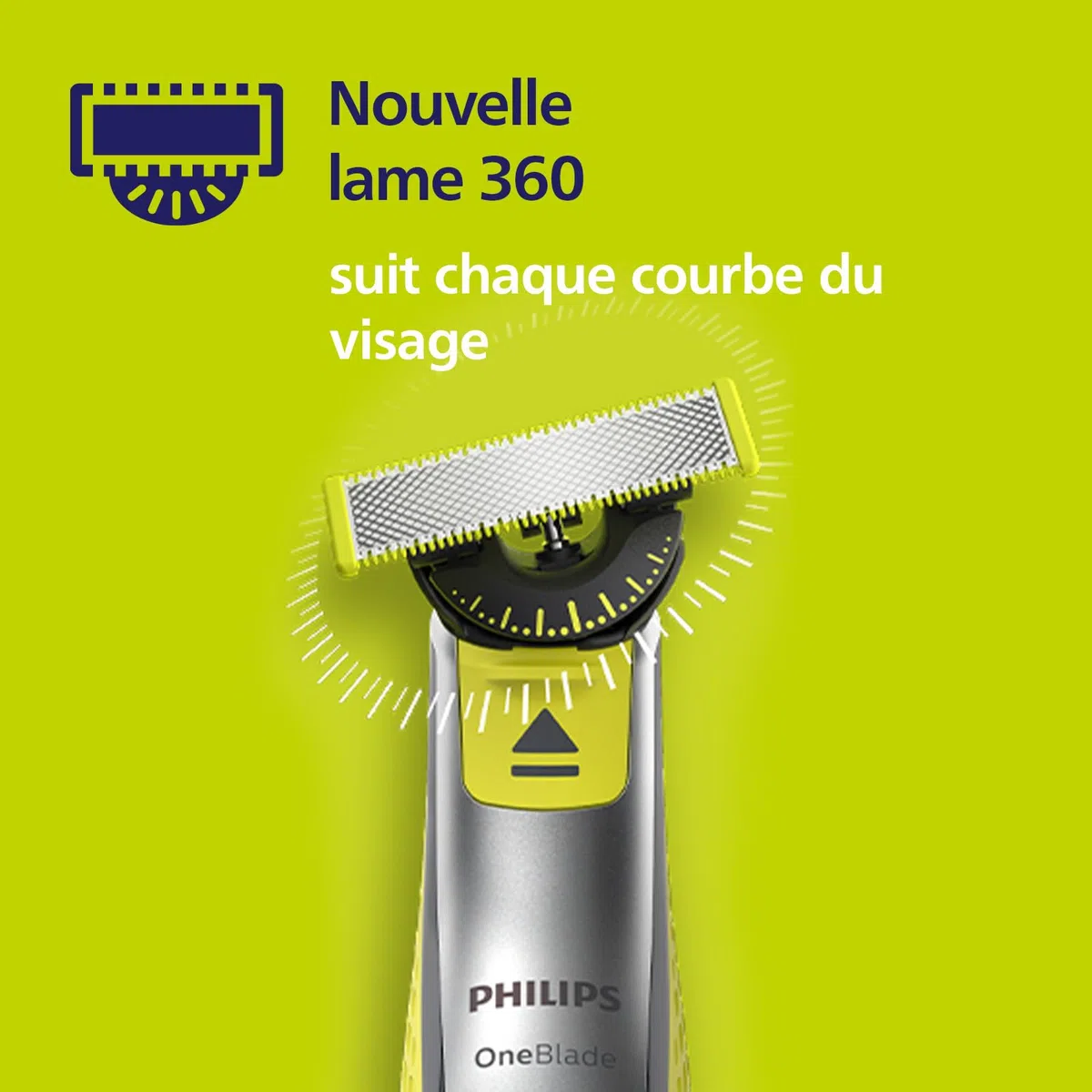 Philips OneBlade Original 360 lames, pour tous les modèles OneBlade et OneBlade Pro, 2 pièces (modèle QP420/60)