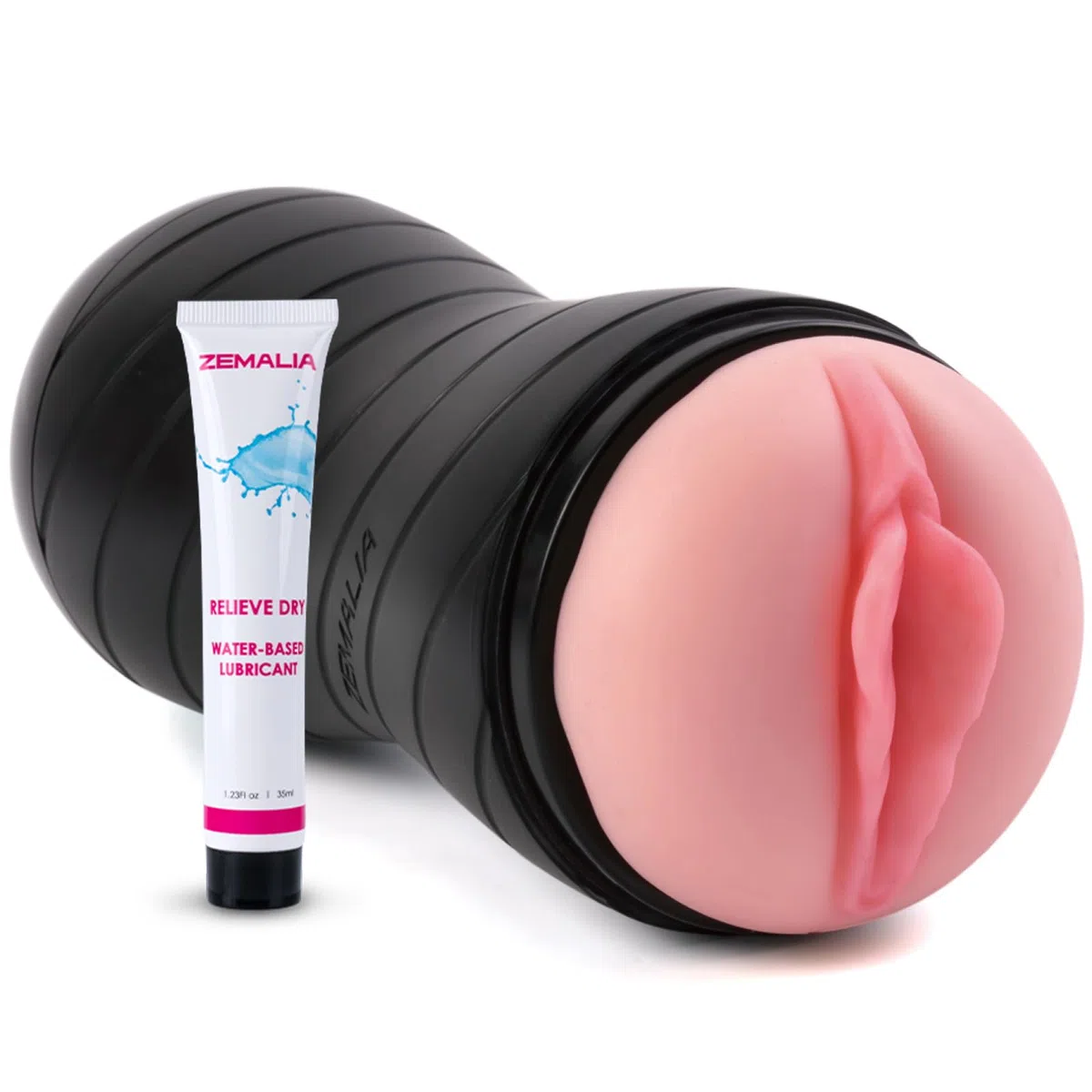 Zemalia masturbateur pour hommes avec vagin réaliste et bouche avec langue