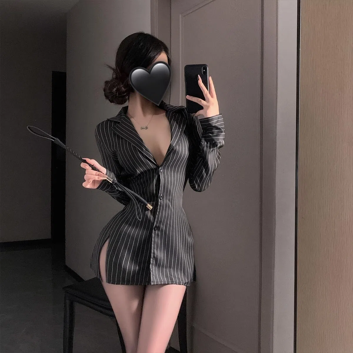 Déguisement de secrétaire sexy pour femmes – Lingerie de cosplay coquine – Costume d’adultes – Déguisement de bibliothécaire, d’enseignante – Déguisements pour Halloween – Jeux de rôle