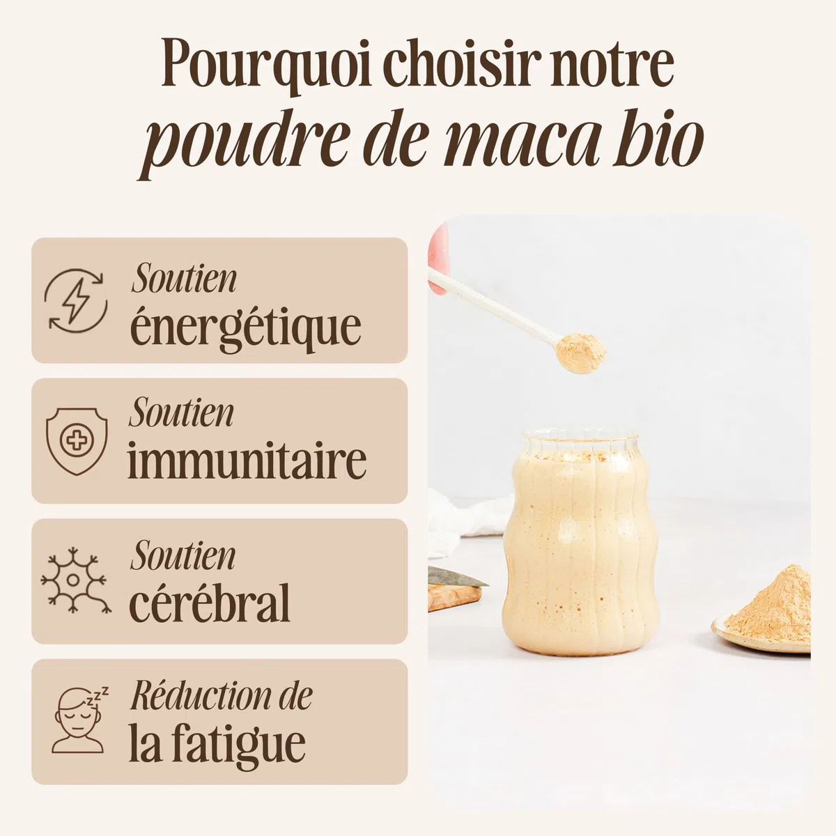 Sevenhills Wholefoods Poudre de maca biologique 1kg du Pérou, poudre de racine de maca pure, végétalienne, sans gluten, sans OGM, casher