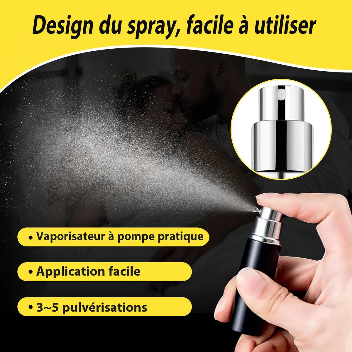 Huile de massage intime pour hommes spray désensibilisant retardateur pour améliorer le temps passé au lit par les hommes