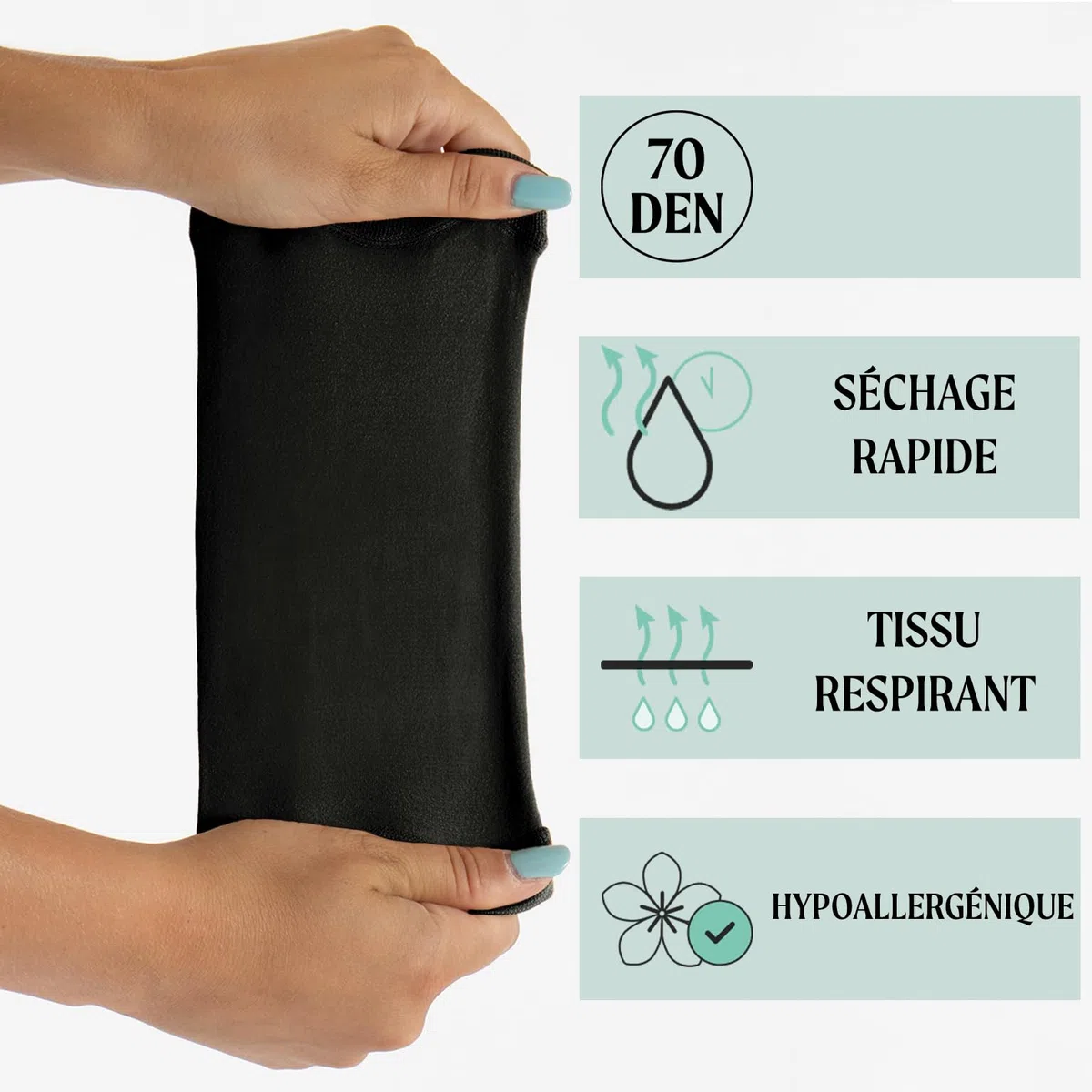CALZITALY 1 ou 2 Pièces Manchon Bras pour Picc Line, Manchette Homme et Femme de Protection pour Glucometre, Cathéter, Termometre Médical (2 Paires Noires, 3)