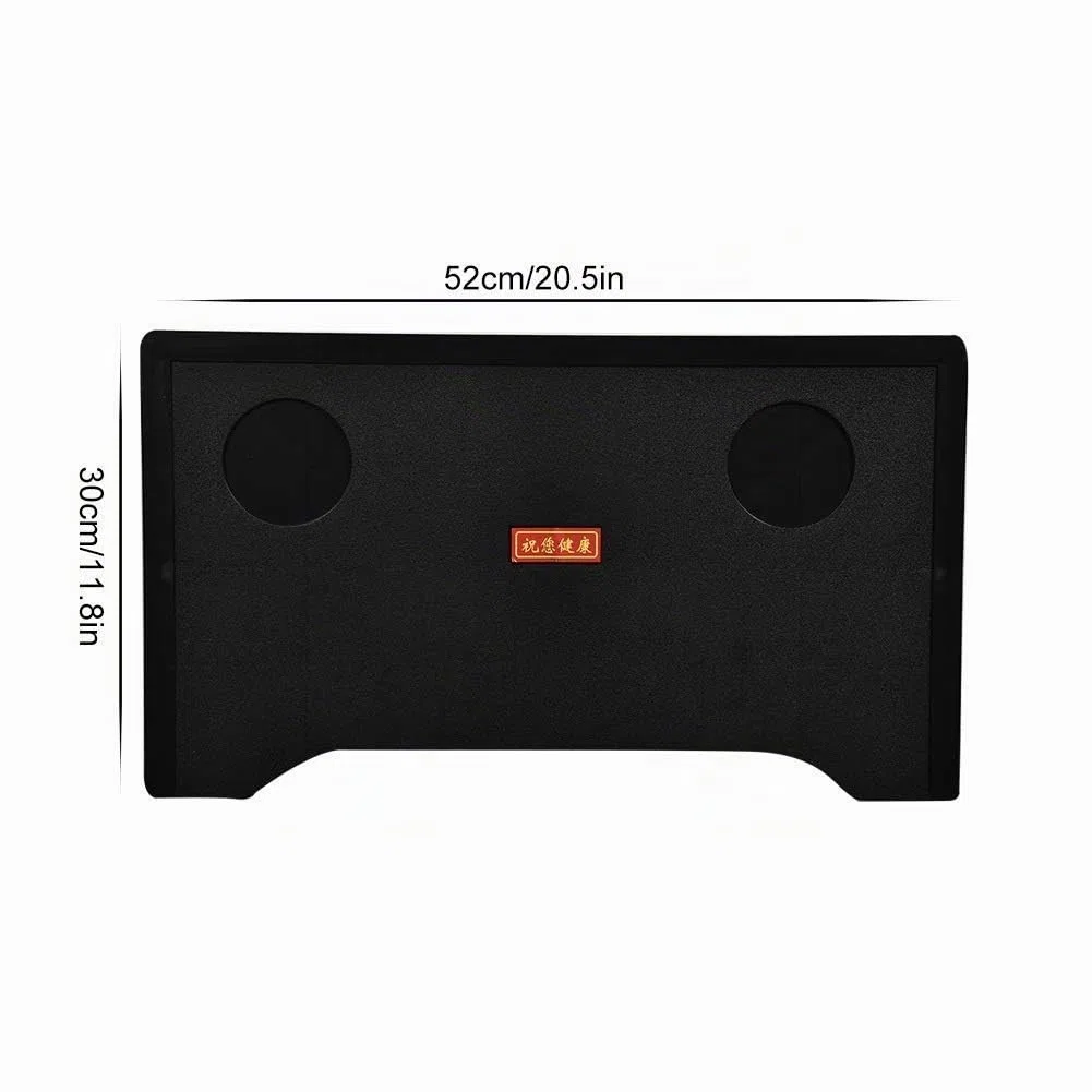 Plateau pour Genoux - Table Amovible avec Porte-gobelet - Plateau en Plastique pour Écrire, Lire et Manger