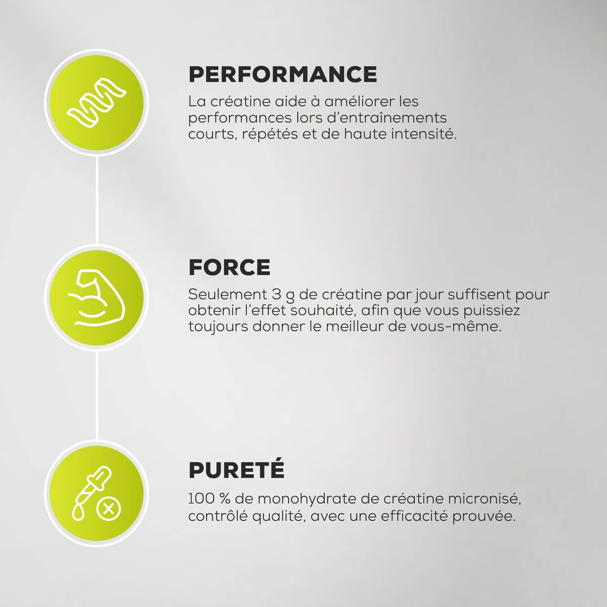 BioTechUSA 100% Creatine Monohydrate | Créatine de qualité pharmaceutique | Micronisée | Végétalienne | Sans gluten, 500 g, Non aromatisé