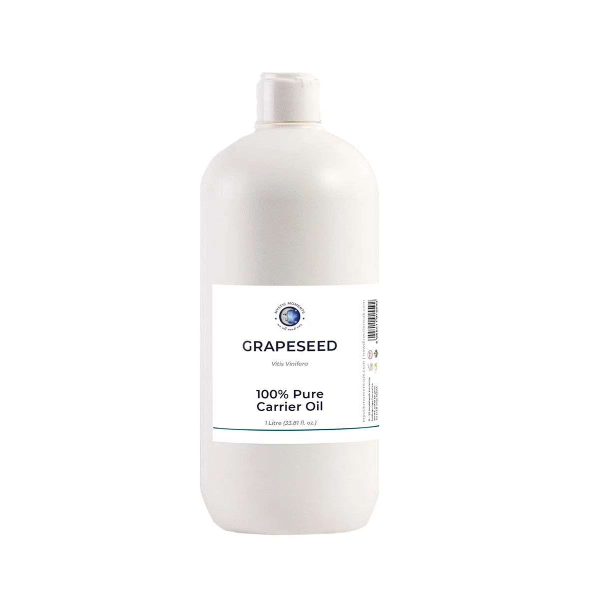 Mystic Moments Pépins De Raisin Huile De Base - 1 Litre - 100% Pur