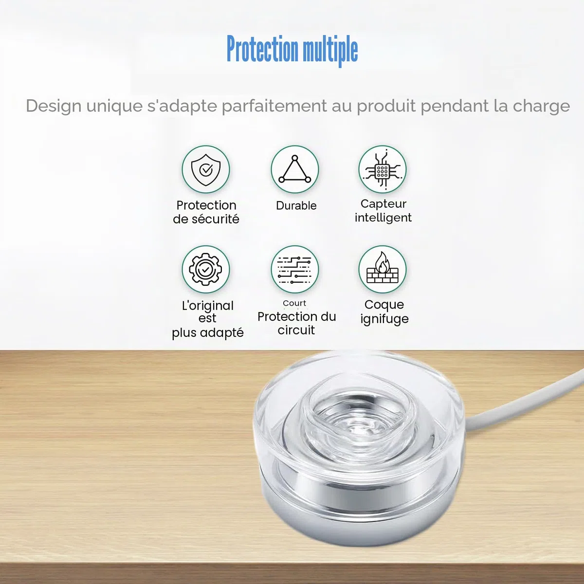 Chargeur de Brosse à Dents Électrique pour Brosse à Dents Compatible avec Philips Sonic HX9300 HX9900 Series Base de Charge Inductive Portable étanche
