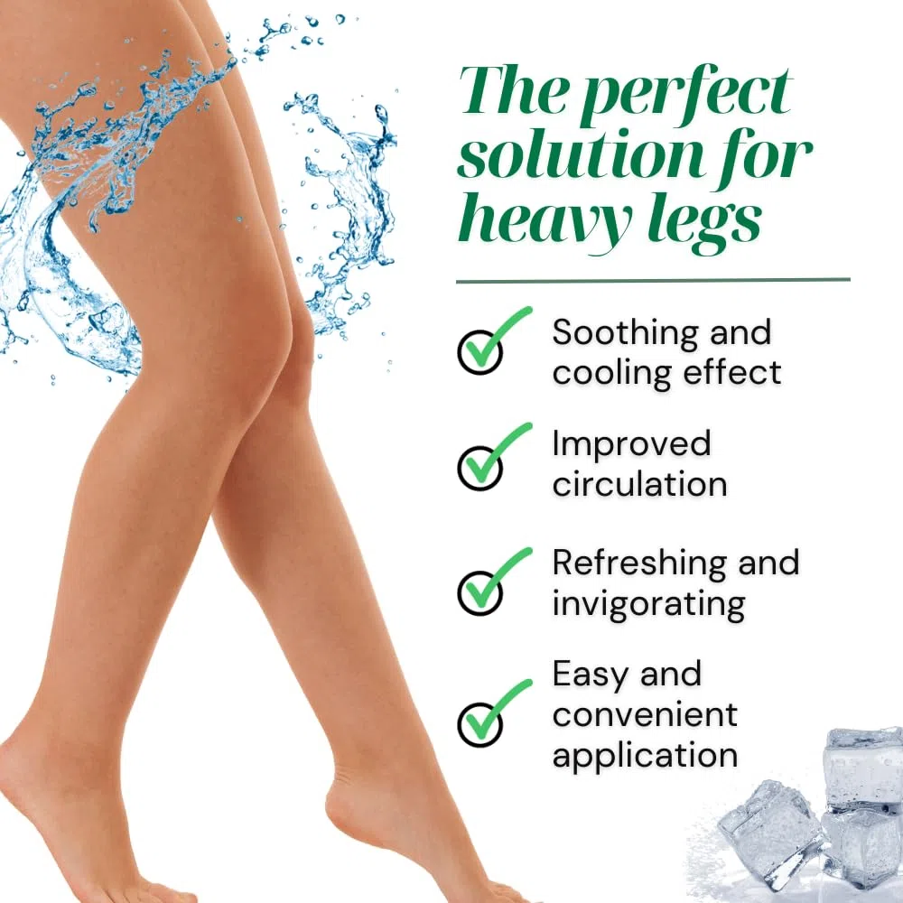 Gel Aloe Vera Jambes, Circulation, Varices, Vergetures, Jambes Légères, Retention d'Eau, Jambes Gonflées, Crème de Massage, Effet Rafraîchissant, Articulations 500 ml