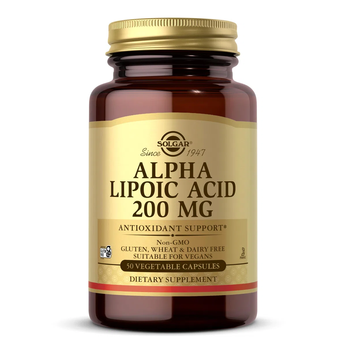 Solgar Acide Alpha-Lipoïque 50 Gélules Végétales 200 mg