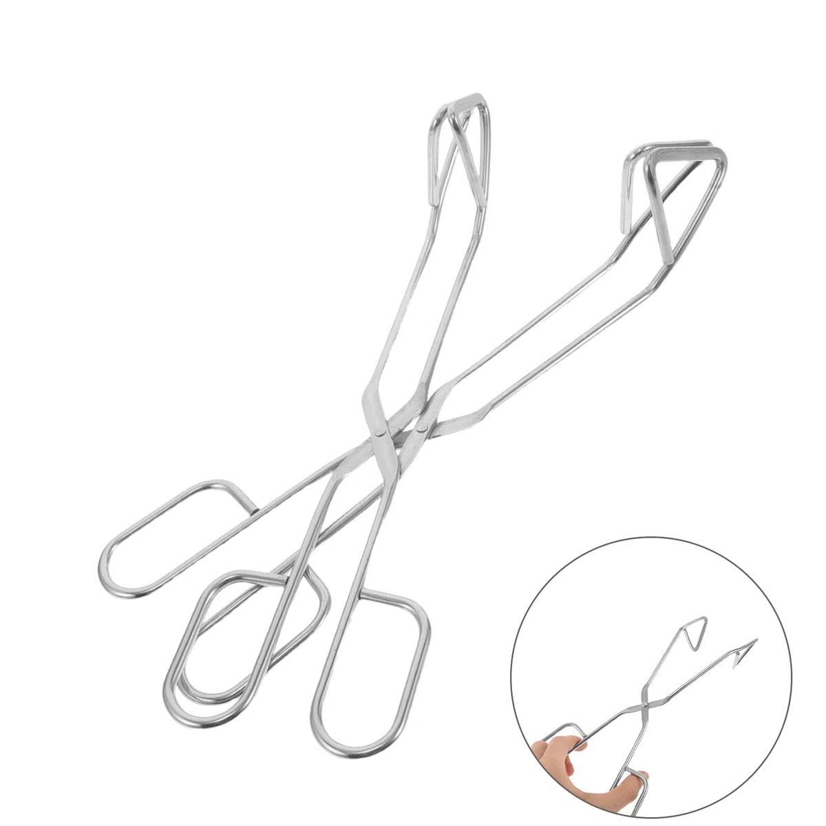 Outil de Préhension Pack de 2 pour Essuie-glace en Acier Inoxydable Argenté Poignée Sécurisée et Facile à Transporter pour Personnes Âgées et Handicapées à Domicile Voyage