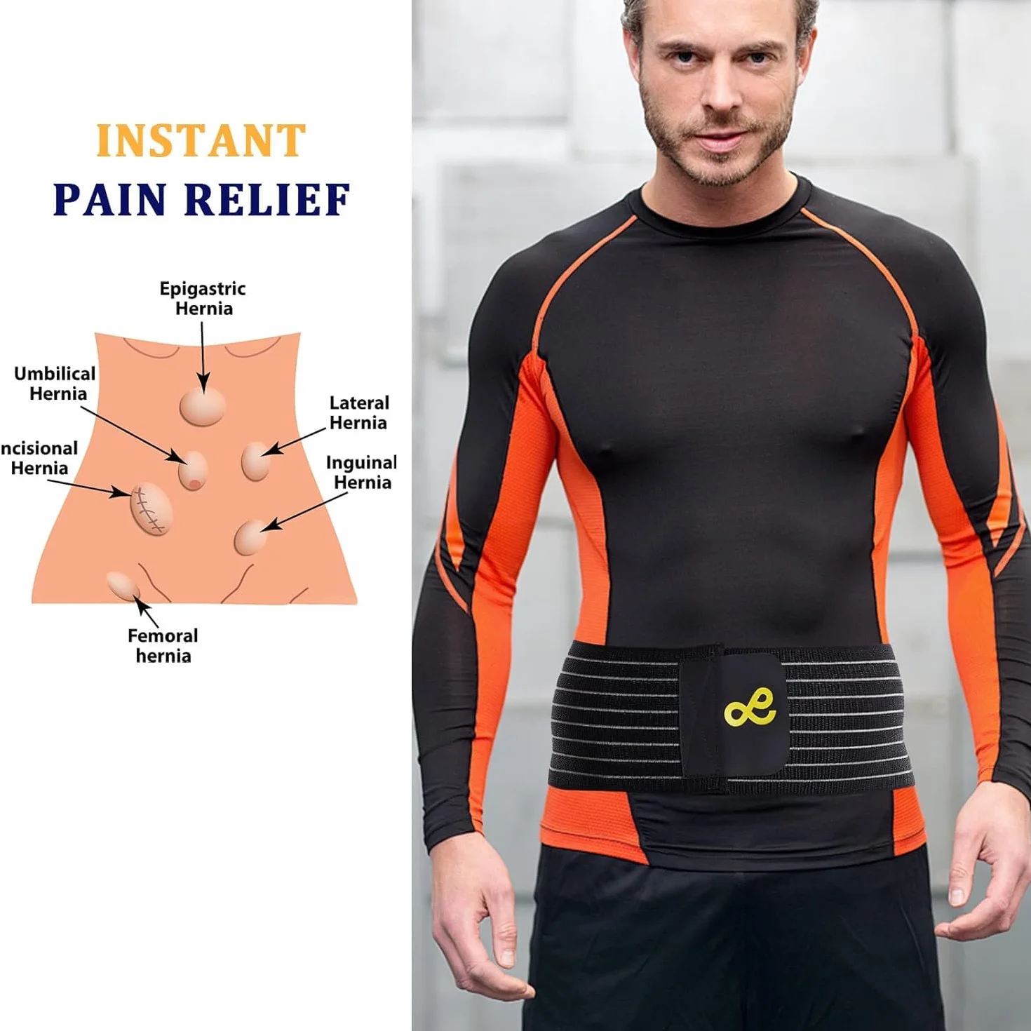 Ceinture Pour Hernie Ombilicale Pour Hommes Et Femmes - Ceinture De soutien Abdominal Avec Coussin De Compression - Aide Chirurgicale Pour Hernie Ombilicale