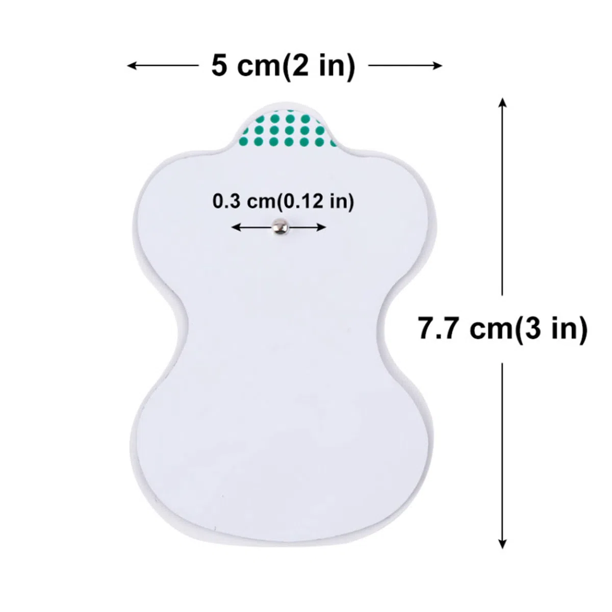 TENS Lot de 50 électrodes réutilisables, pour électrodes thérapeutiques, pour instrument de massage, physiothérapie, masseur corporel